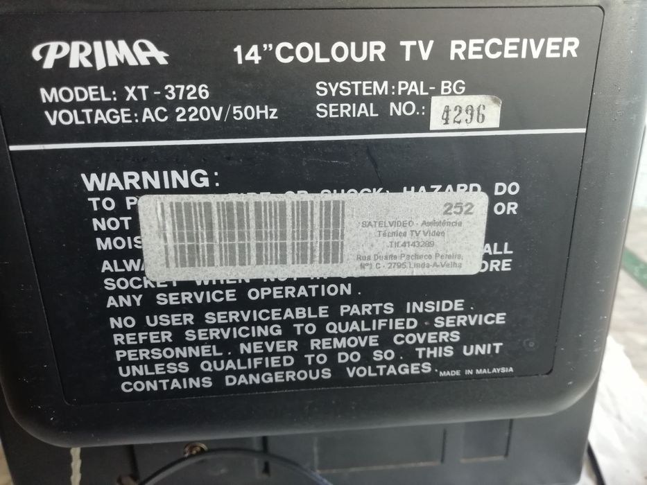 Small-Size Color TV, Prisma Brand64286462442114124