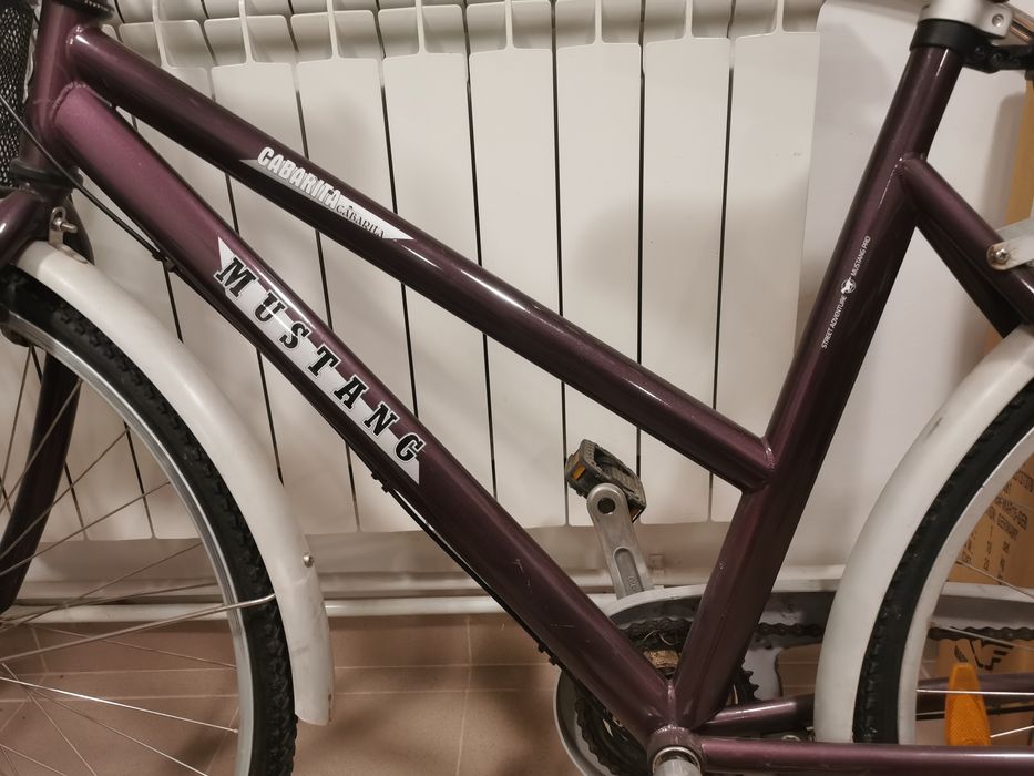 Rower damski damka miejski kosz 53cm fioletowy Shimano nexus 3