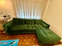 Sofa cama com chaise longue