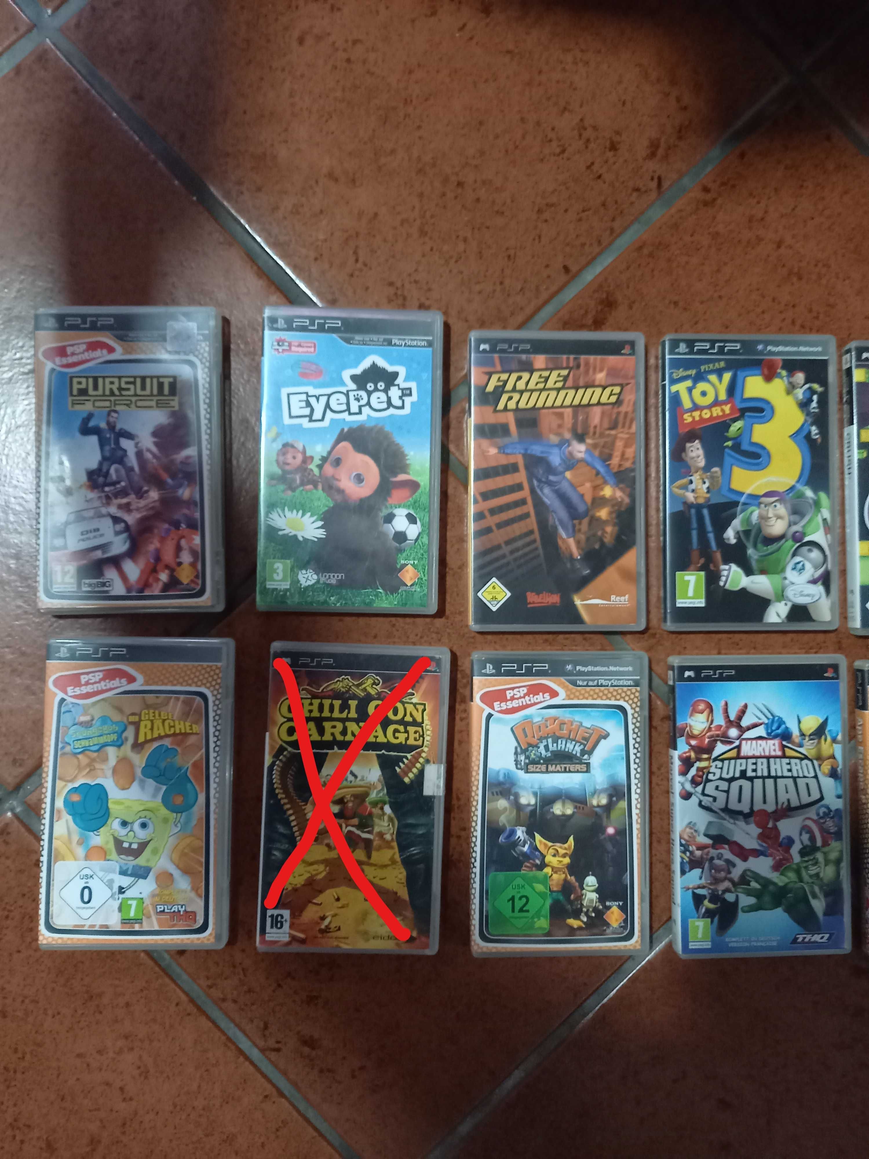 12 Jogos para PSP (conjunto/individual)