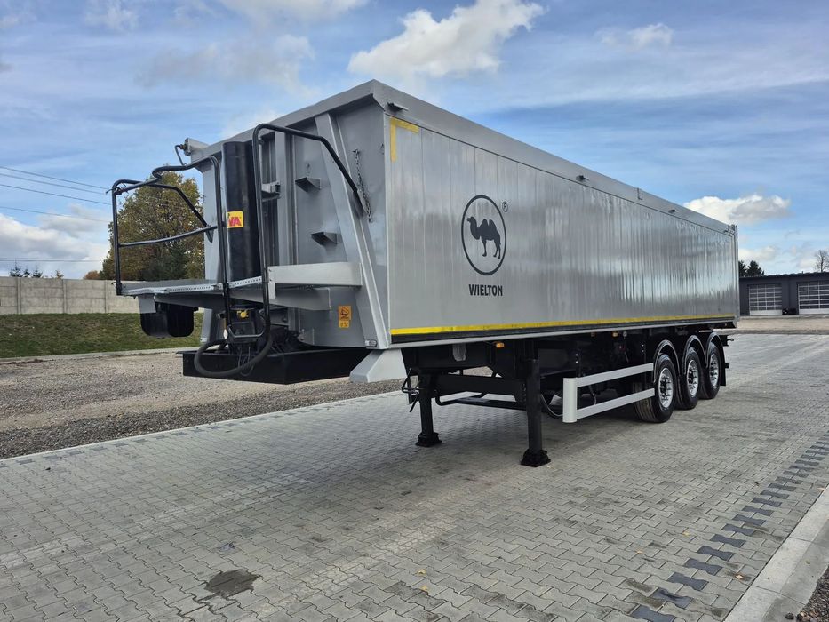 Wielton WYWROTKA / 45 M3 / ALUMINIOWA / KLAPO - DRZWI / OŚ PODNOSZONA