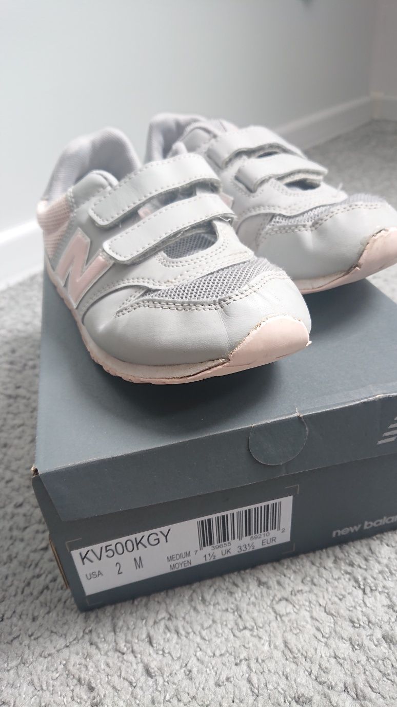 New Balance dla dziewczynki 33,5 różowe trampkit, sneakresy, adidasy