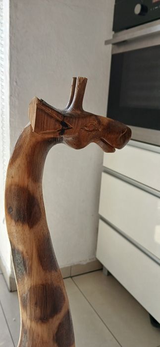 Drewniana Zyrafa 100 cm  Zebra 60 cm wysokości.