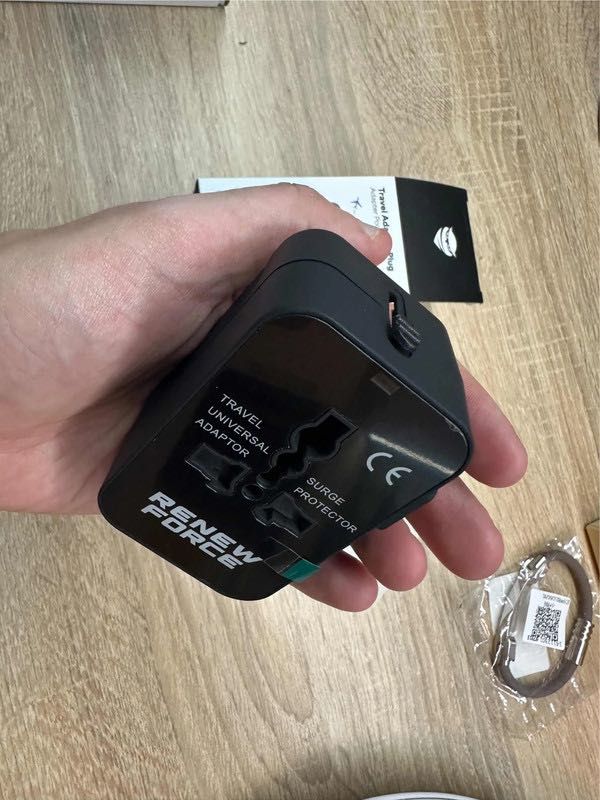 Uniwersalna Przejściówka adapter Gniazda Usa Uk Eu Aust Ładowarka USB