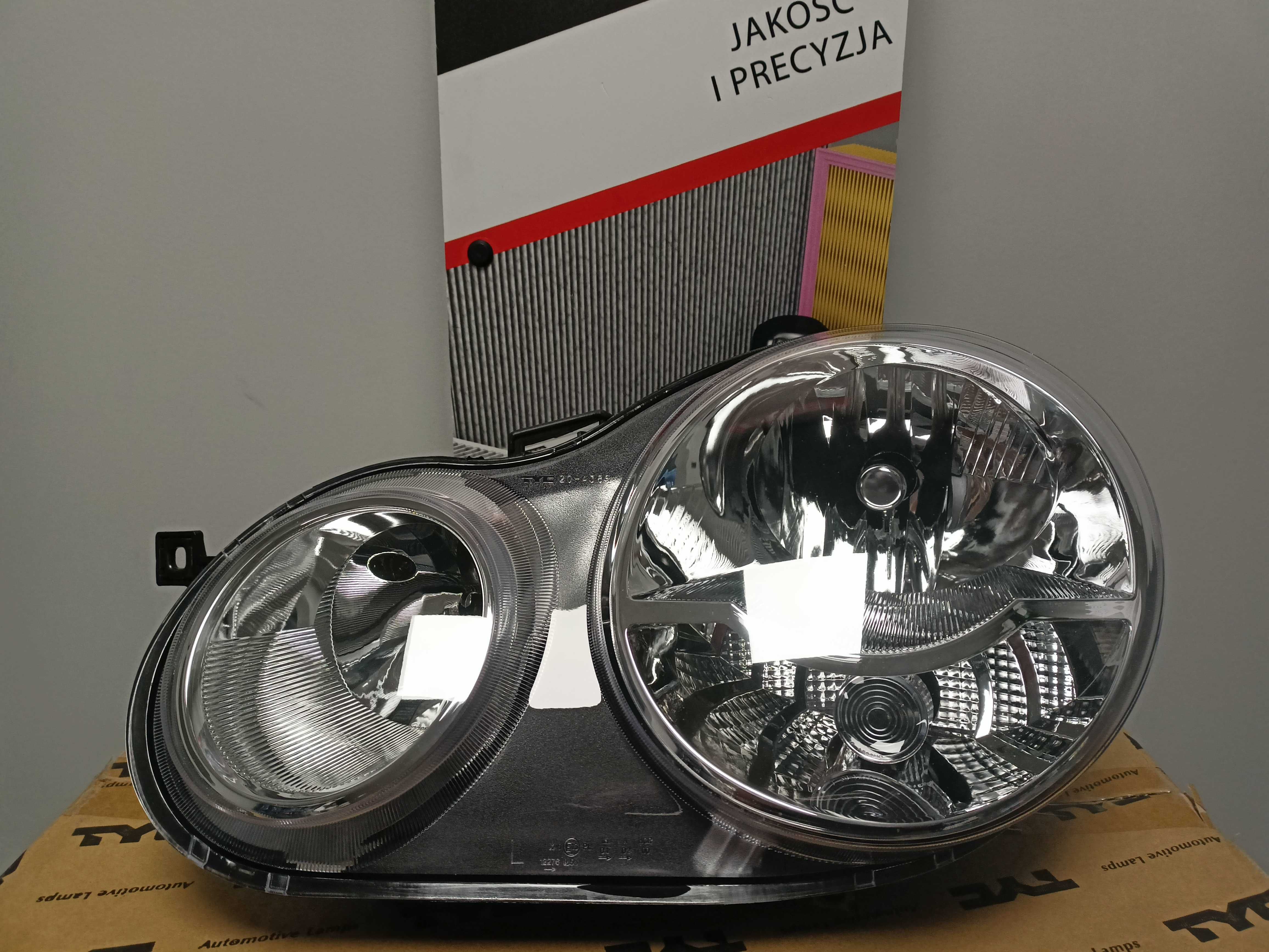 VW Polo 9N 02-05 Lampa/Reflektor przód lewy /H7+H1