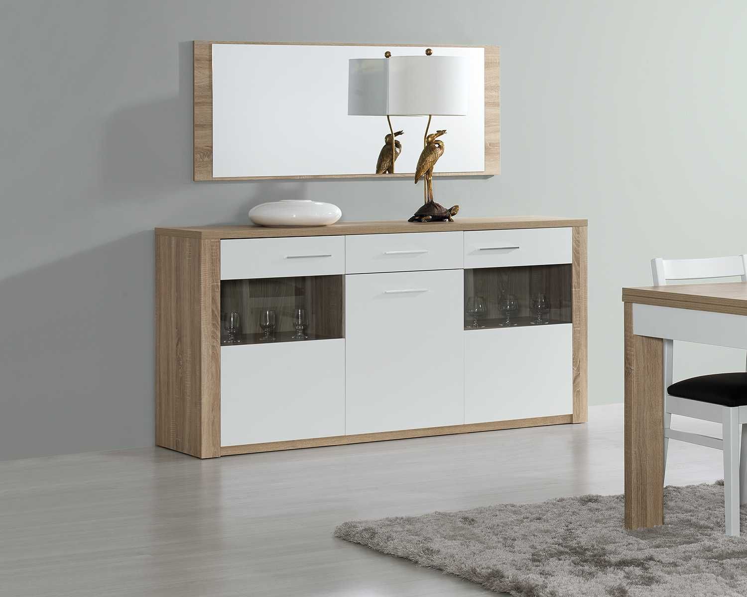 APARADOR PARIS com Moldura 310€ LOURINI cor natura branco