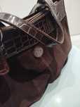 Bolsa em pele tons castanho
