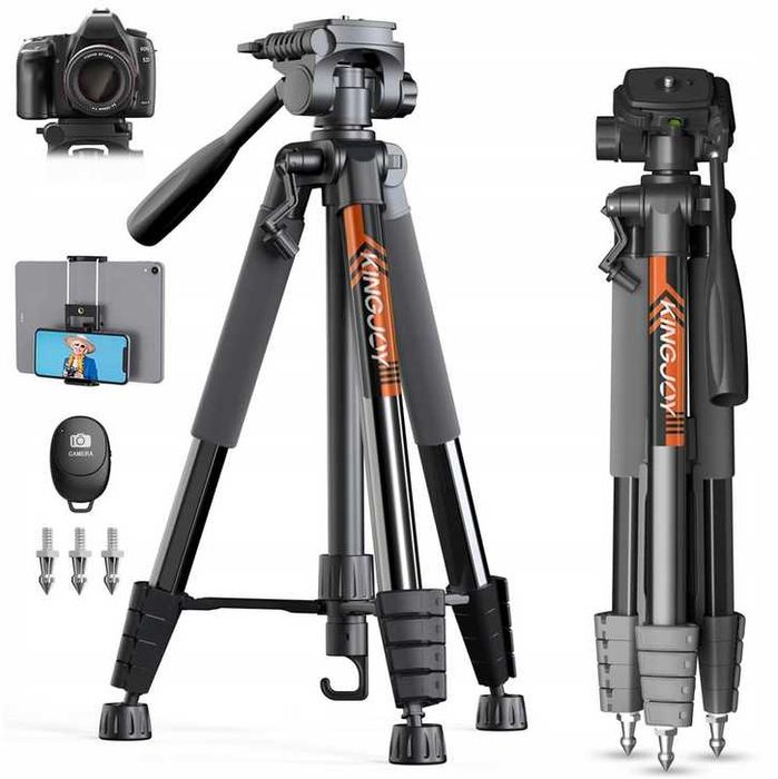 Statyw aparat kamera smartfon KINGJOY Aluminiowy Bluetooth Canon Nikon