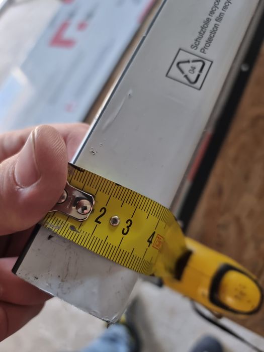 Parapety aluminiowe antracyt 137,128cm szerokość 24cm, 2mm grubość