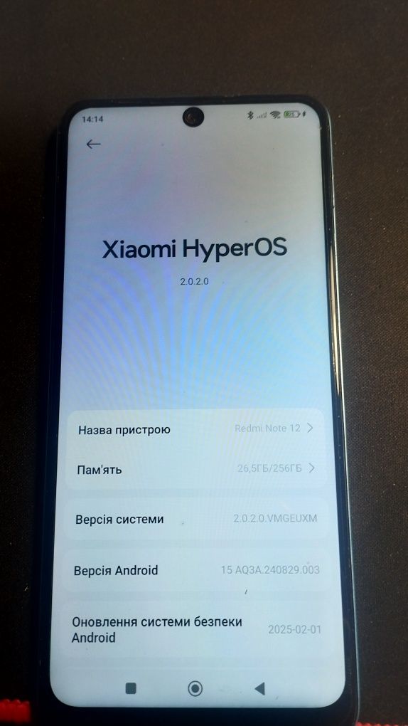 Продам на запчасти редмі  нот 12 256
