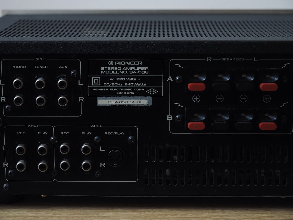 Pioneer SA-508 – klasyczny wzmacniacz stereo z lat 80.