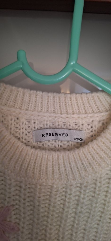 Sweter sweterek dla dziewczynki Reserved rozm. 128