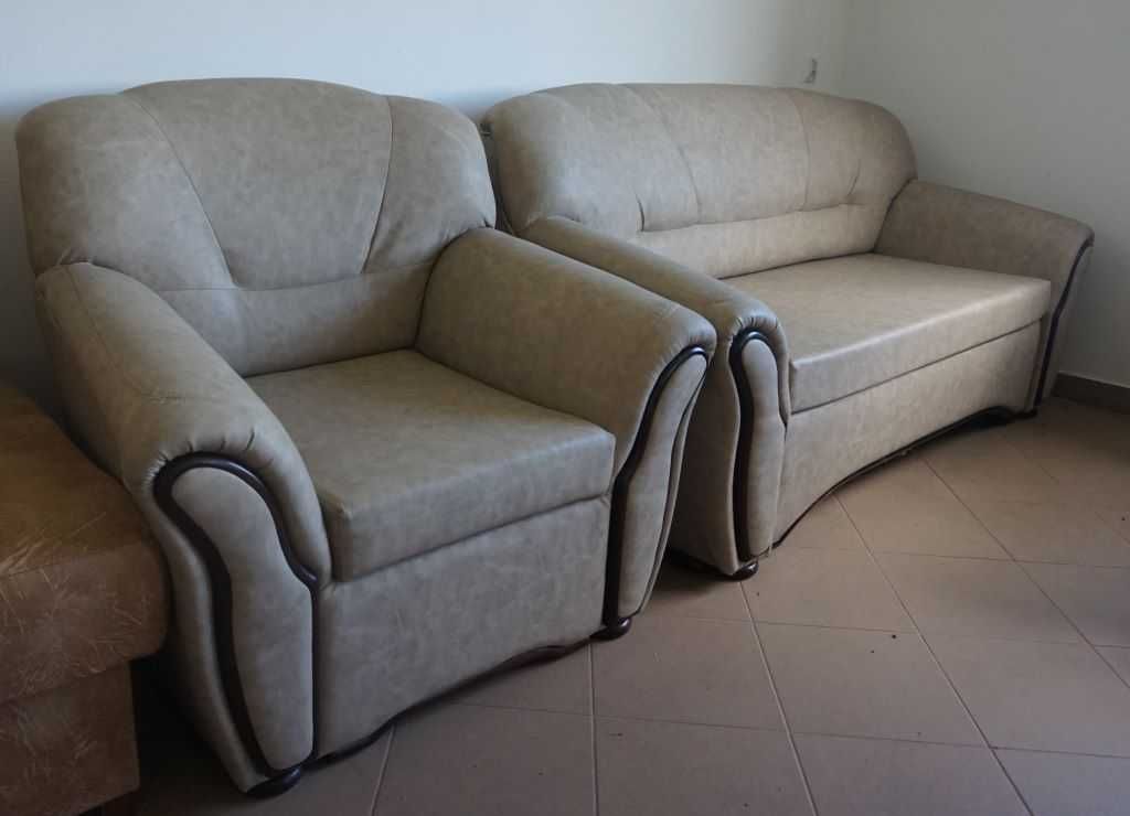 Komplet sofa z fotelami