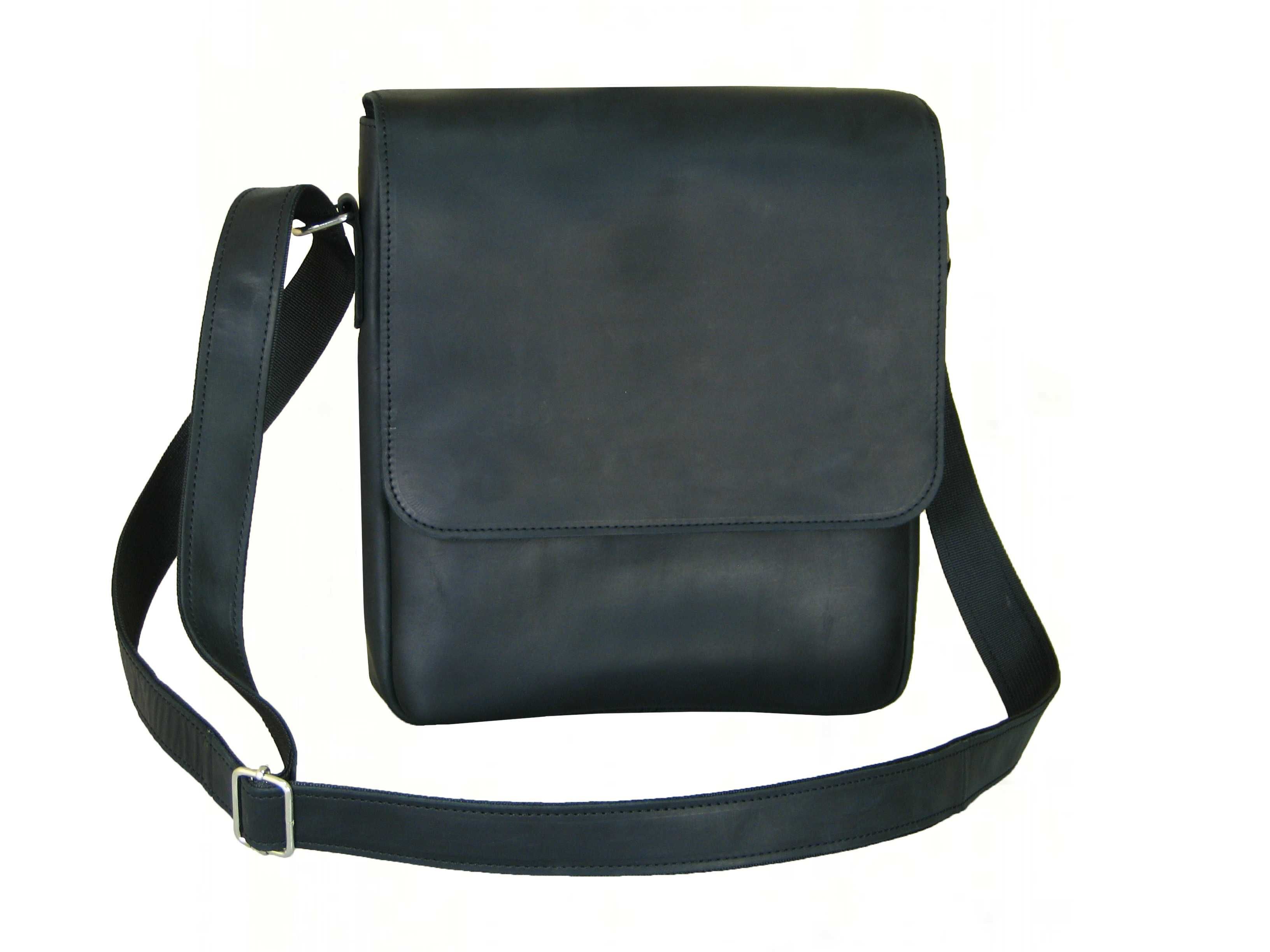 Мужская кожаная сумка GS ЛА 002 черная
