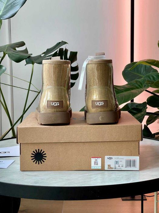 Женские сапоги UGG Classic Clear Mini Boot 36-41 Натур Овчина! Купить!