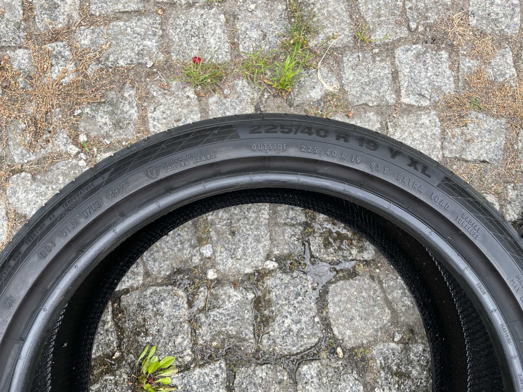Opony Continental ContiSportContact 5 225/40 r19 Y XL DOT4917 5,7MM