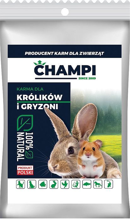 3kg Egzotyczna karma Champi dla gryzoni i królików owoce - warzywa mie