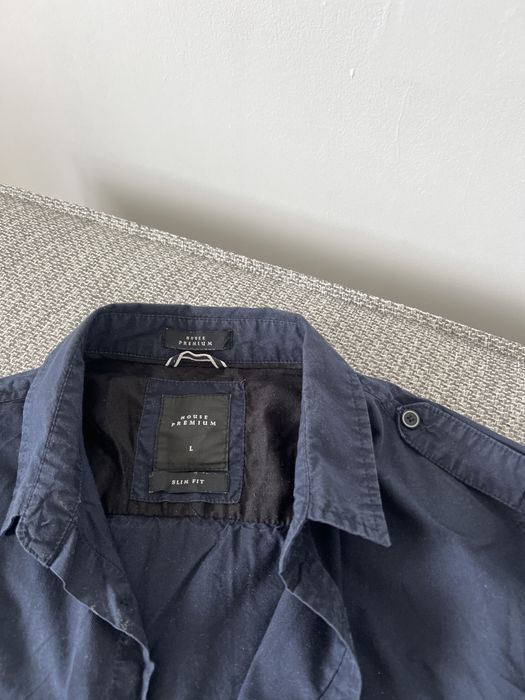 Koszula granatowa L casual 100% bawełna House Premium