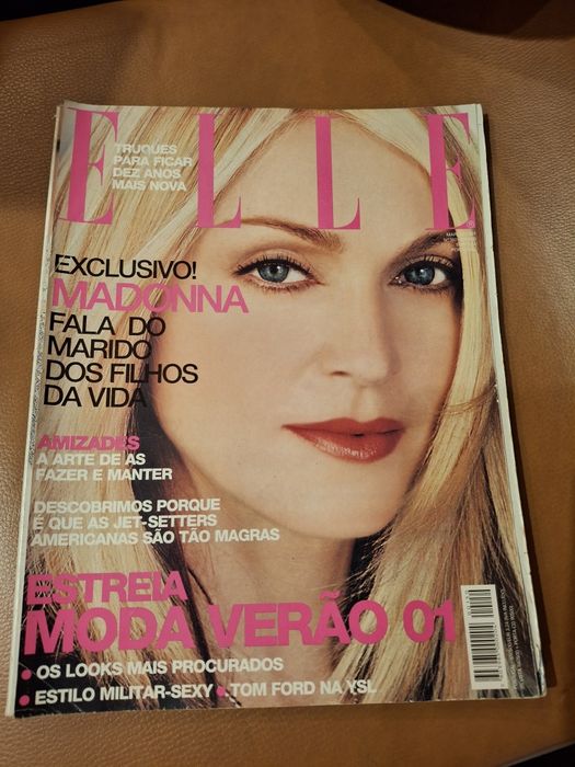 Revista Elle portuguesa  Madonna  ano 2001