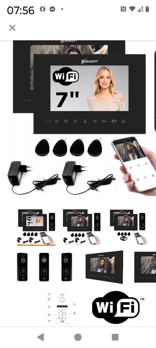 smart wideodomofon wideorejestrator Ekran m1w-wifi