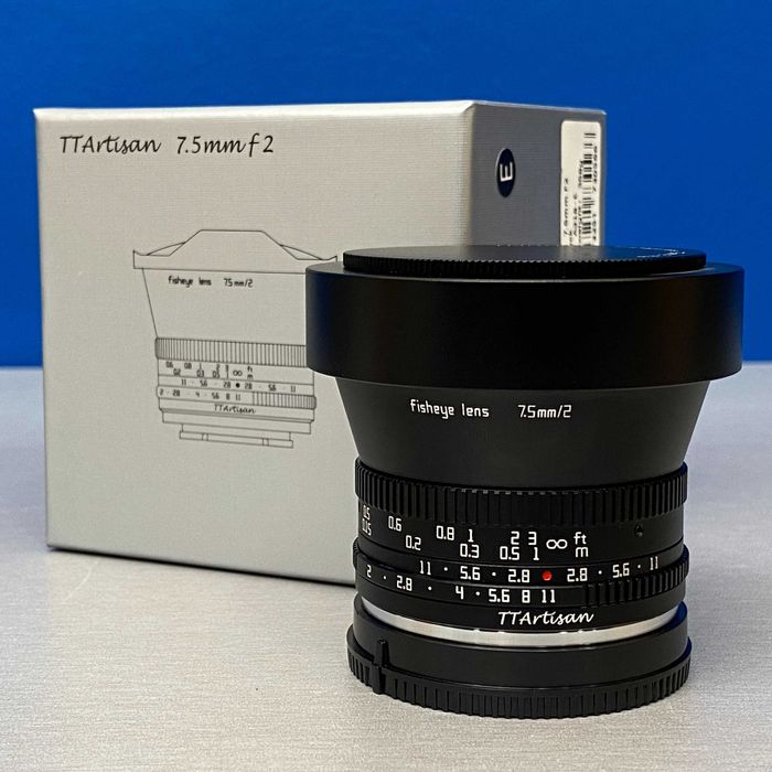 TTArtisan 7.5mm f/2 Fisheye | Sony E-Mount | NOVA | 3 ANOS DE GARANTIA