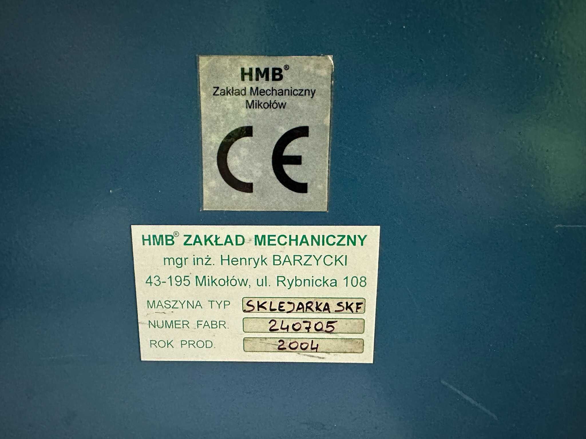 Sklejarka do kartonów klapowych HMB Mikołów