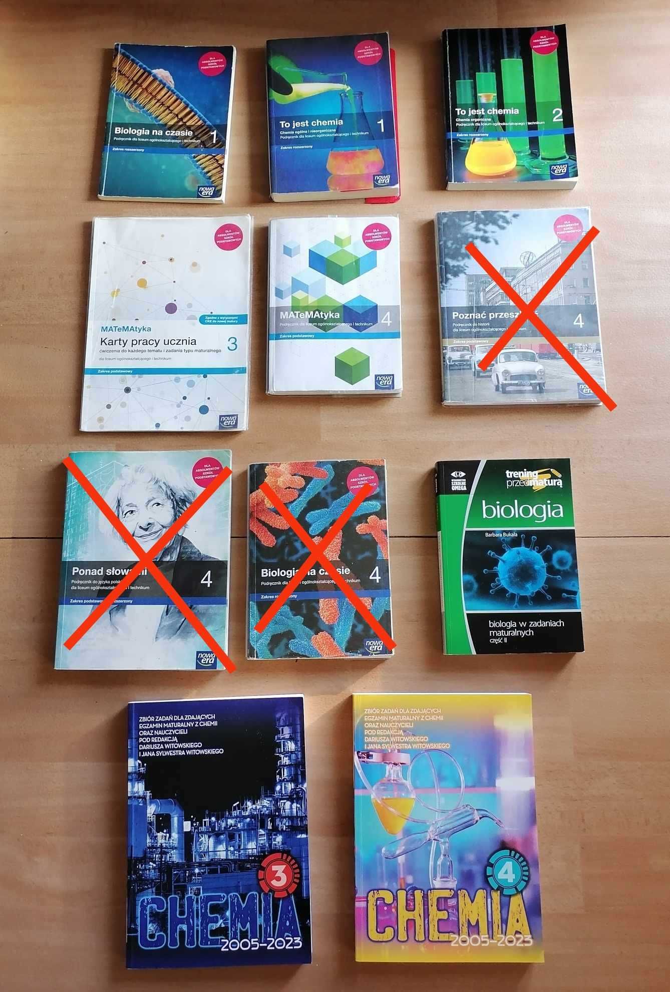 Podręczniki, zbiory zadań do 1, 2,3,4 klasy liceum technikum