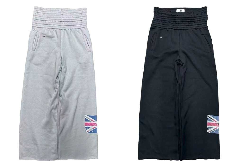широкие спортивки с калиграфической надписью track pants