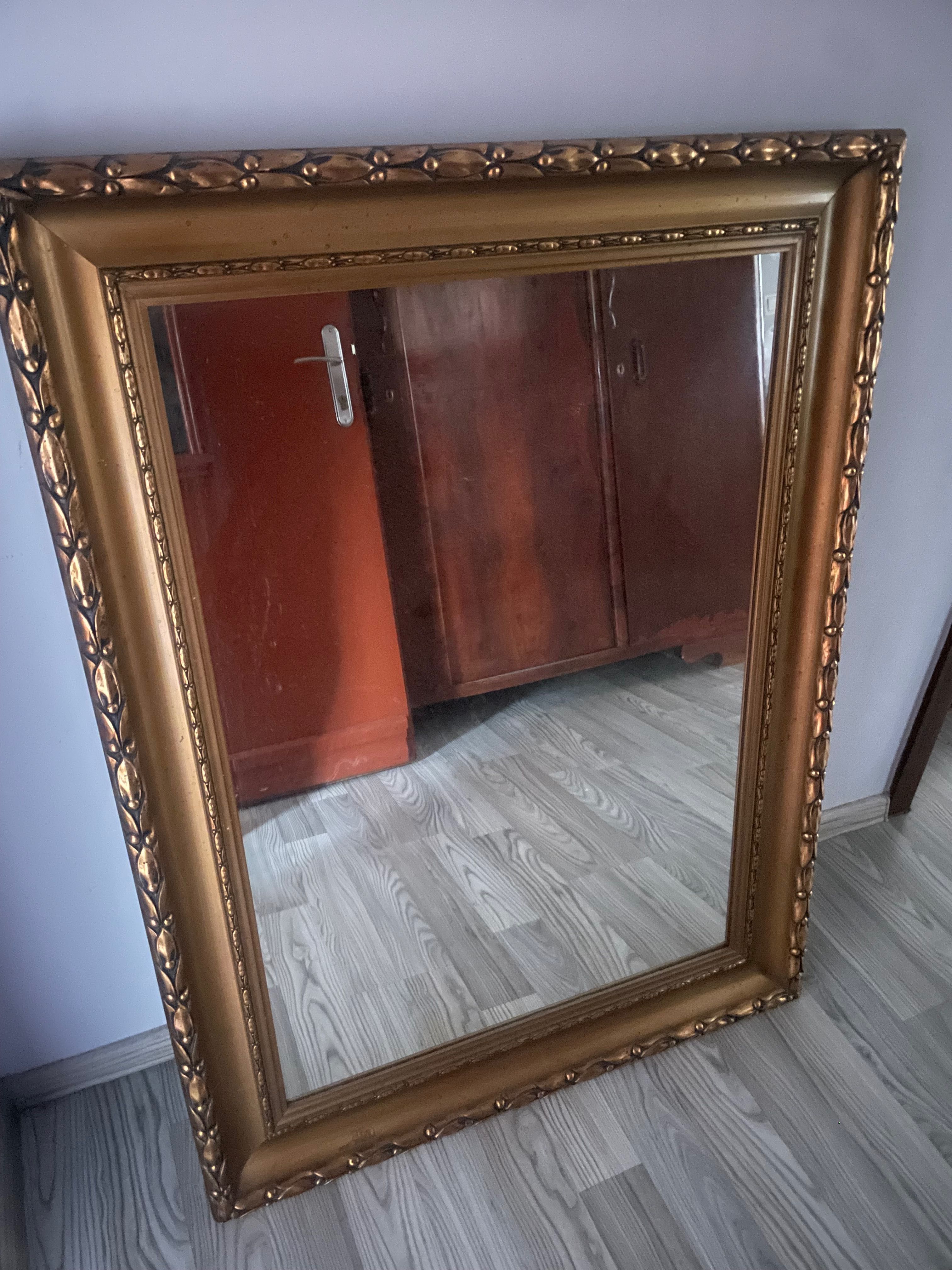 Duże 150cm przedwojenne lustro w ramkę