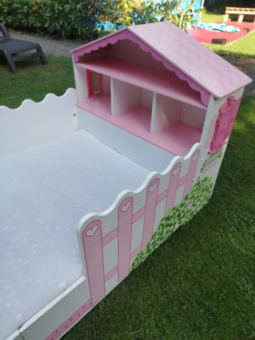 Okazja ! Łóżko dziecięce 140x70 z nadstawką i materacem. Stan idealn