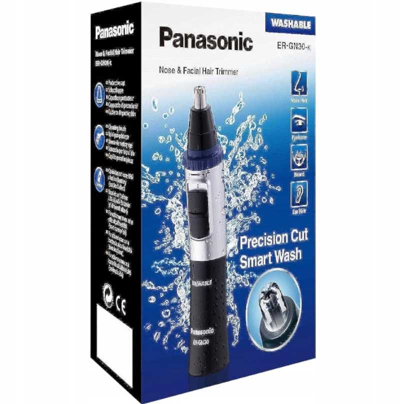 Nowoczesny TRYMER Do Uszu Nosa Brwi Panasonic ER-GN30-K503 (GRATIS)