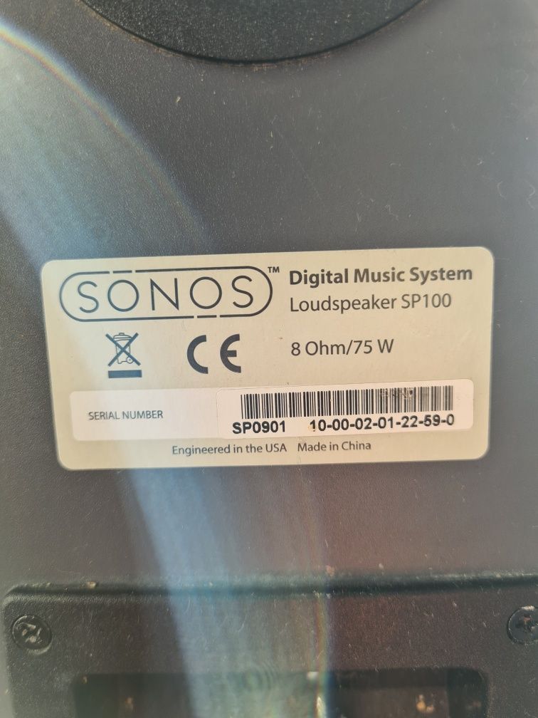 Głośniki Sonos + oryginalne kable