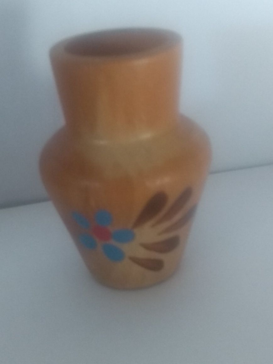 Wazonik drewniany
PRL
 Cepelia Vintage Boho