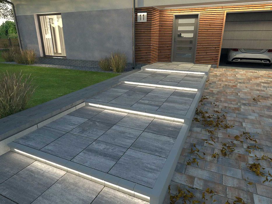 Duża płyta tarasowa, chodnikowa, najazdowy BOSSO Polbruk 60x60 cm HIT