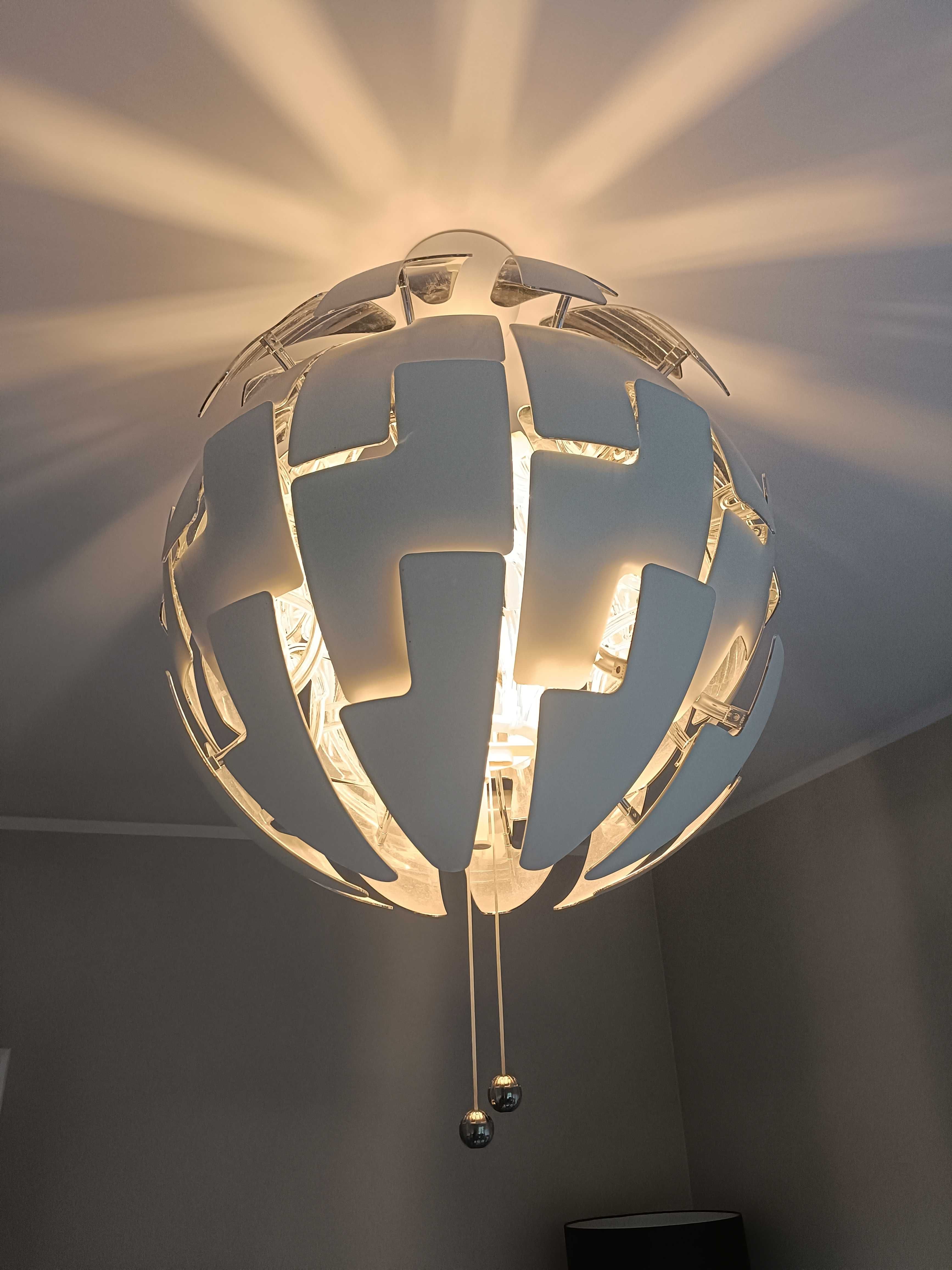 Lampa Ikea ps 2014 - 52cm - biało/srebrna