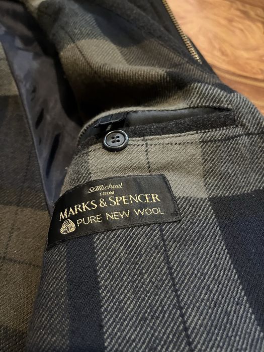 Мужское шерстяное пальто Mark & Spencer