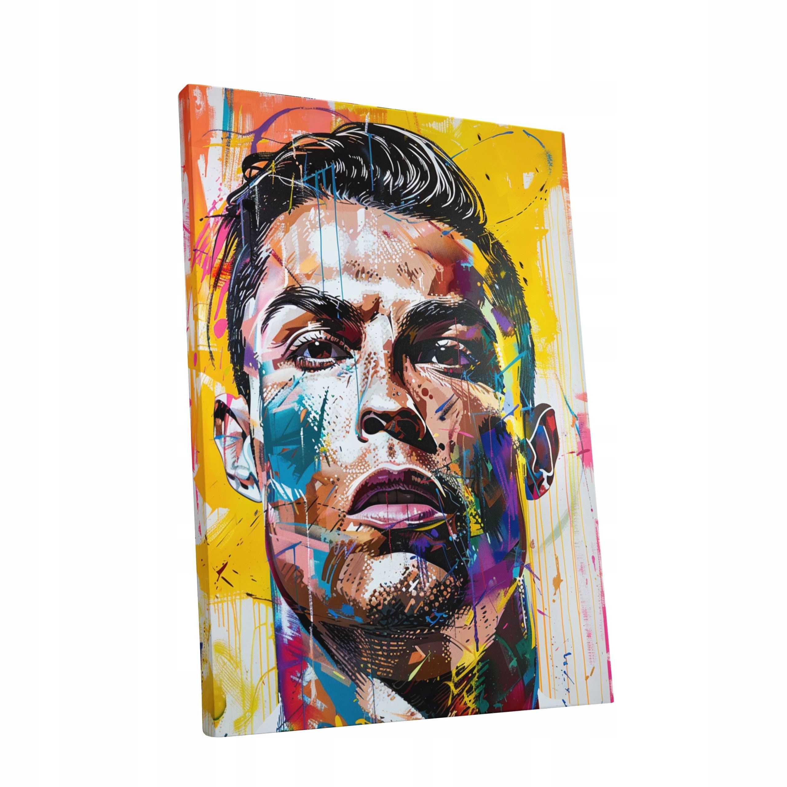 Obraz na płótnie Cristiano Ronaldo CR7 75x100 cm nowoczesny styl
