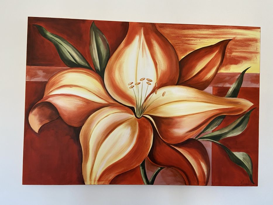Pintura flor 115 x 80