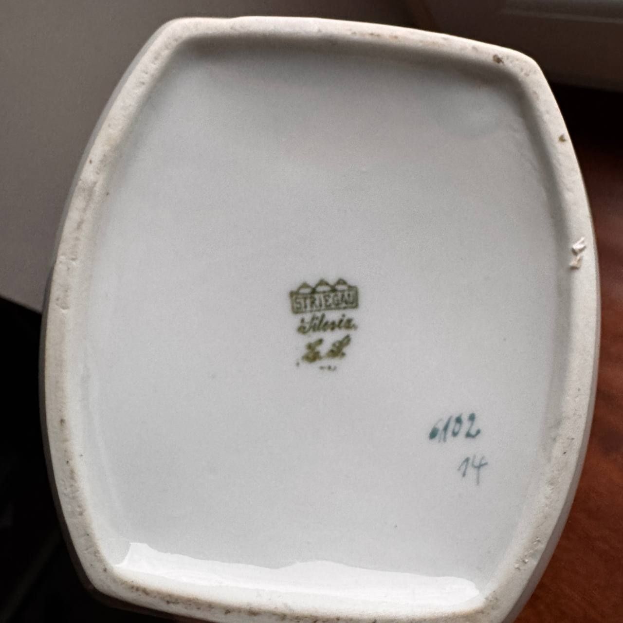 Duży Pojemnik na kaszę  STRIEGAU/ Strzegom porcelana pocz. xx wieku