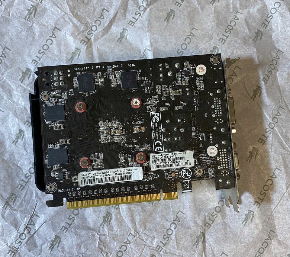 Видеокарта GTX 650 TI 2GB