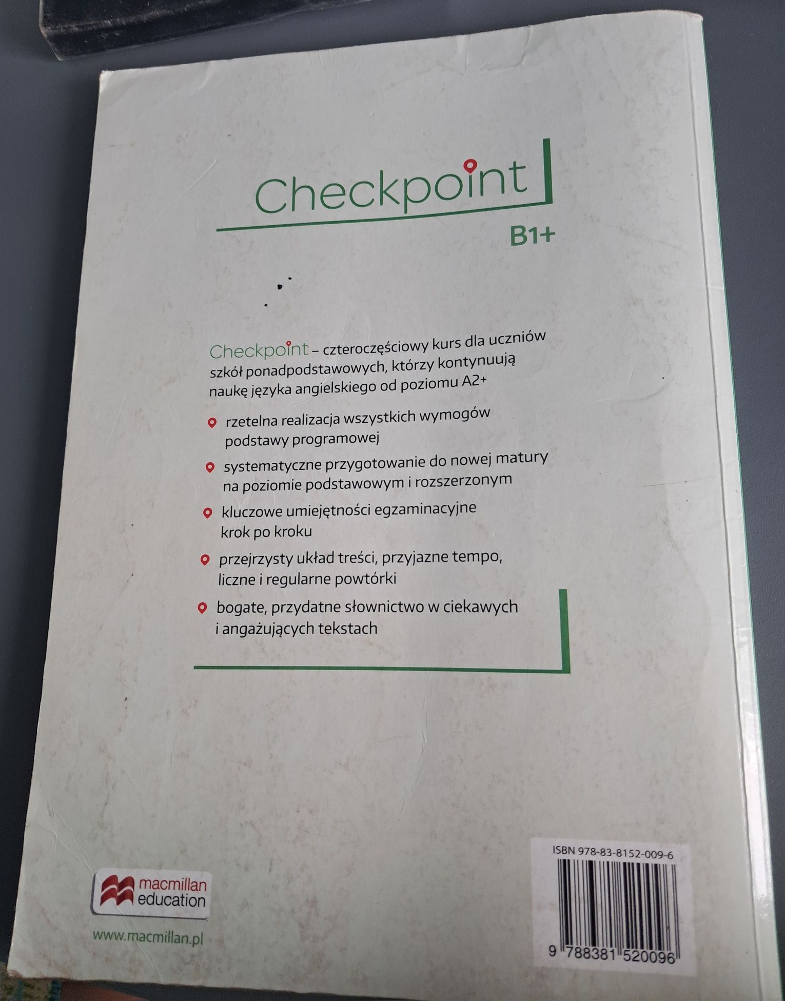 Checkpoint B1+ podręcznik do języka angielskiego