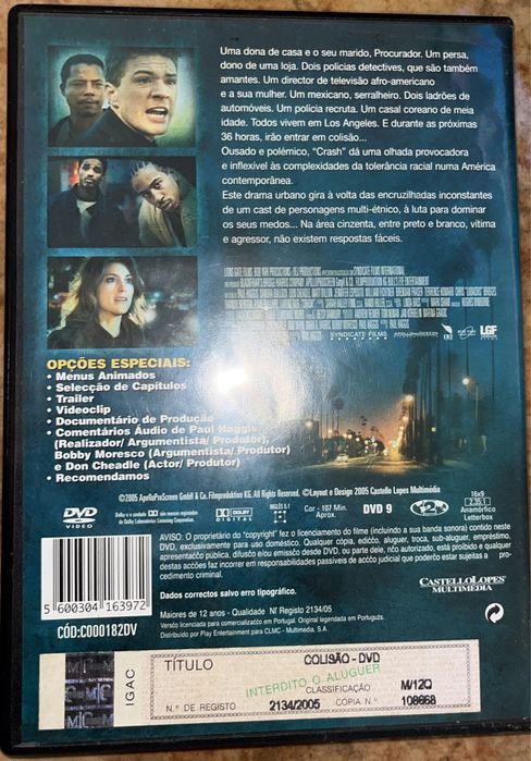 Dvd colisão …