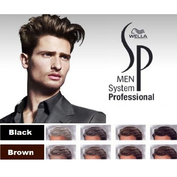 Wella System Professional Men Gradual Tone 60 ml - coloração preta
