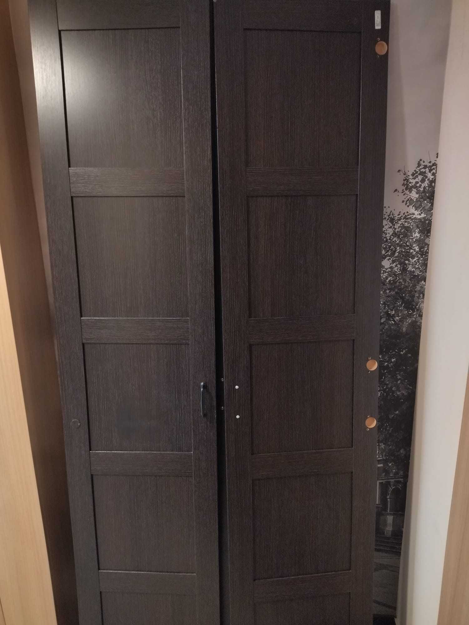 6x Fronty Drzwi IKEA BERGSBO (3/3) ciemnoszary, 50x229 cm + 6x Uchwyty