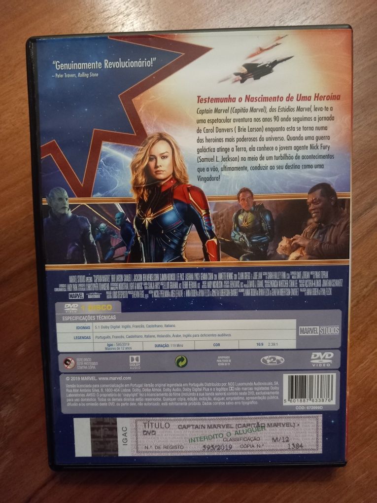 Capitão Marvel DVD