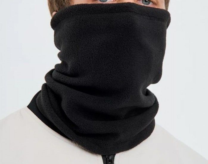 чёрный флисовый бафф (в наличии 5 шт)