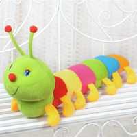 Плюшева іграшка гусениця-подушка барвиста приємна