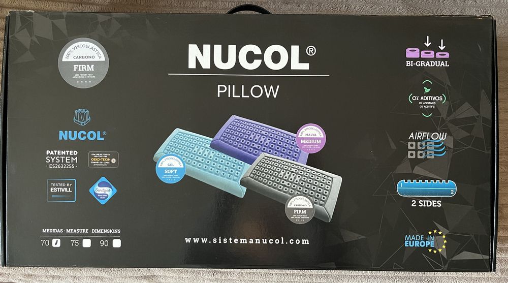 Ортопедическая подушка Nucol, 70×40 см