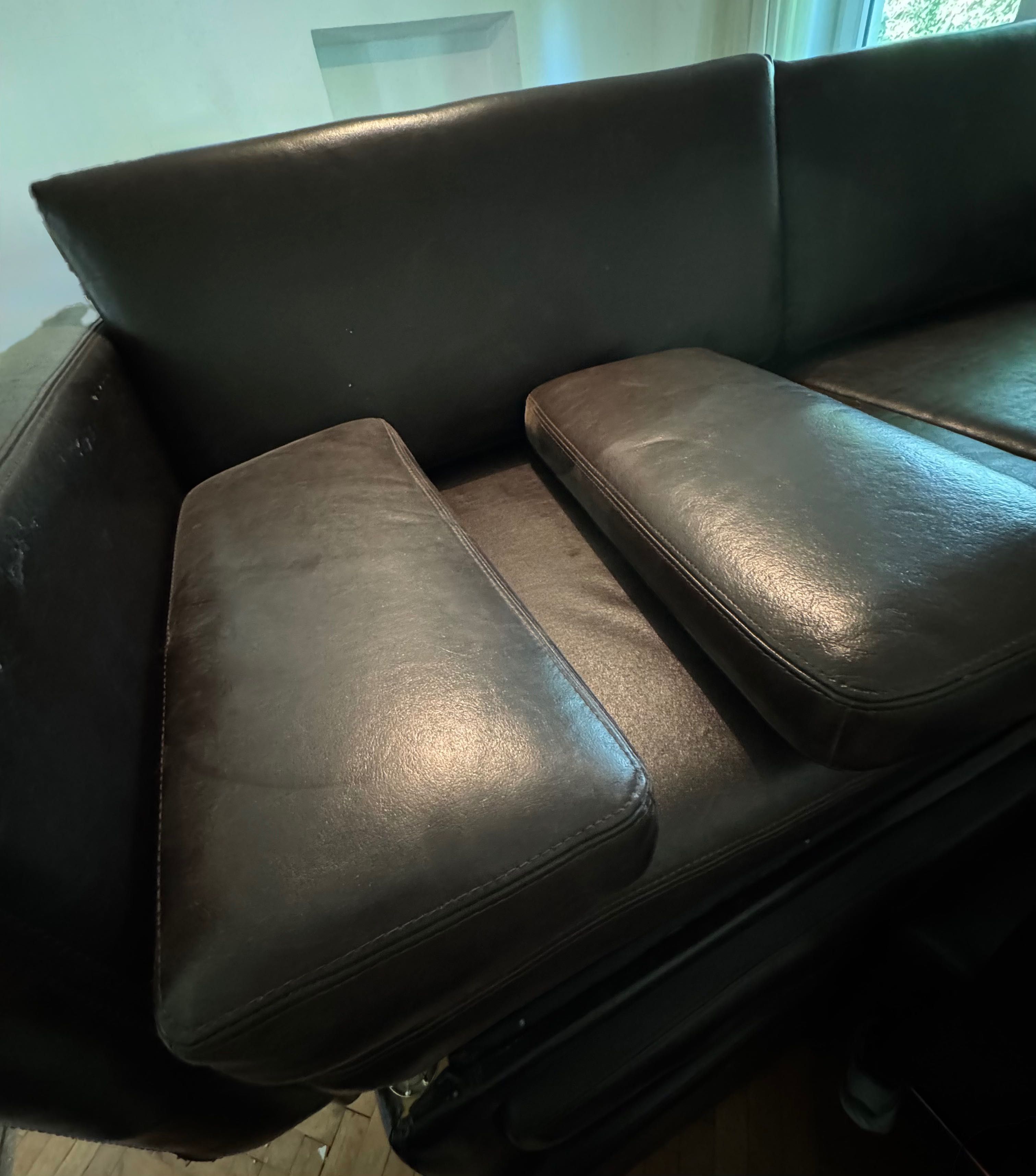 IKEA SATER sofa kanapa skóra. Do domu, do biura, do gabinetu, 3 sztuki