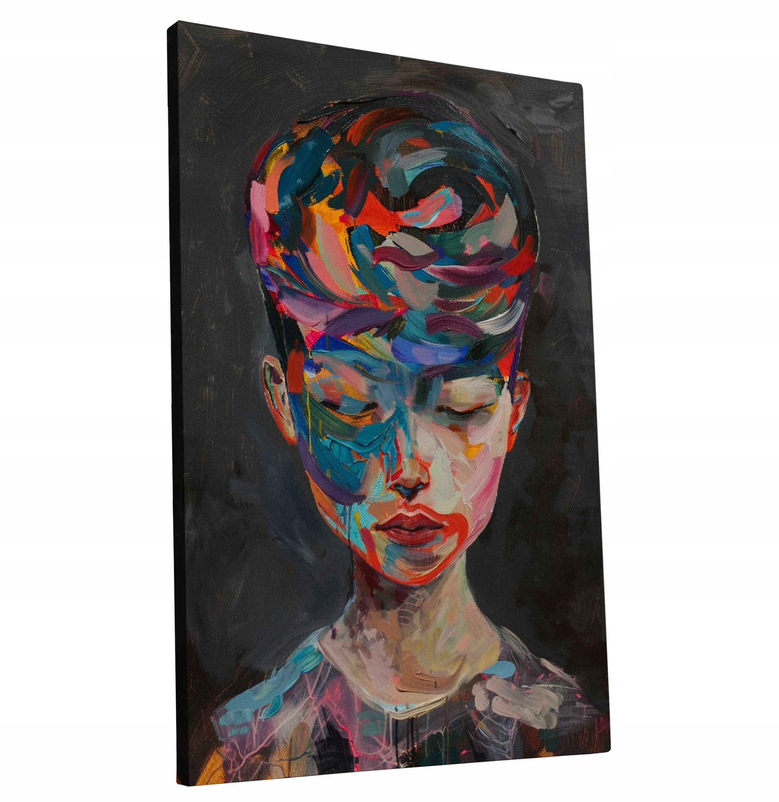 Obraz na płótnie "Abstrakcyjny Portret Kobiety" 50x70
